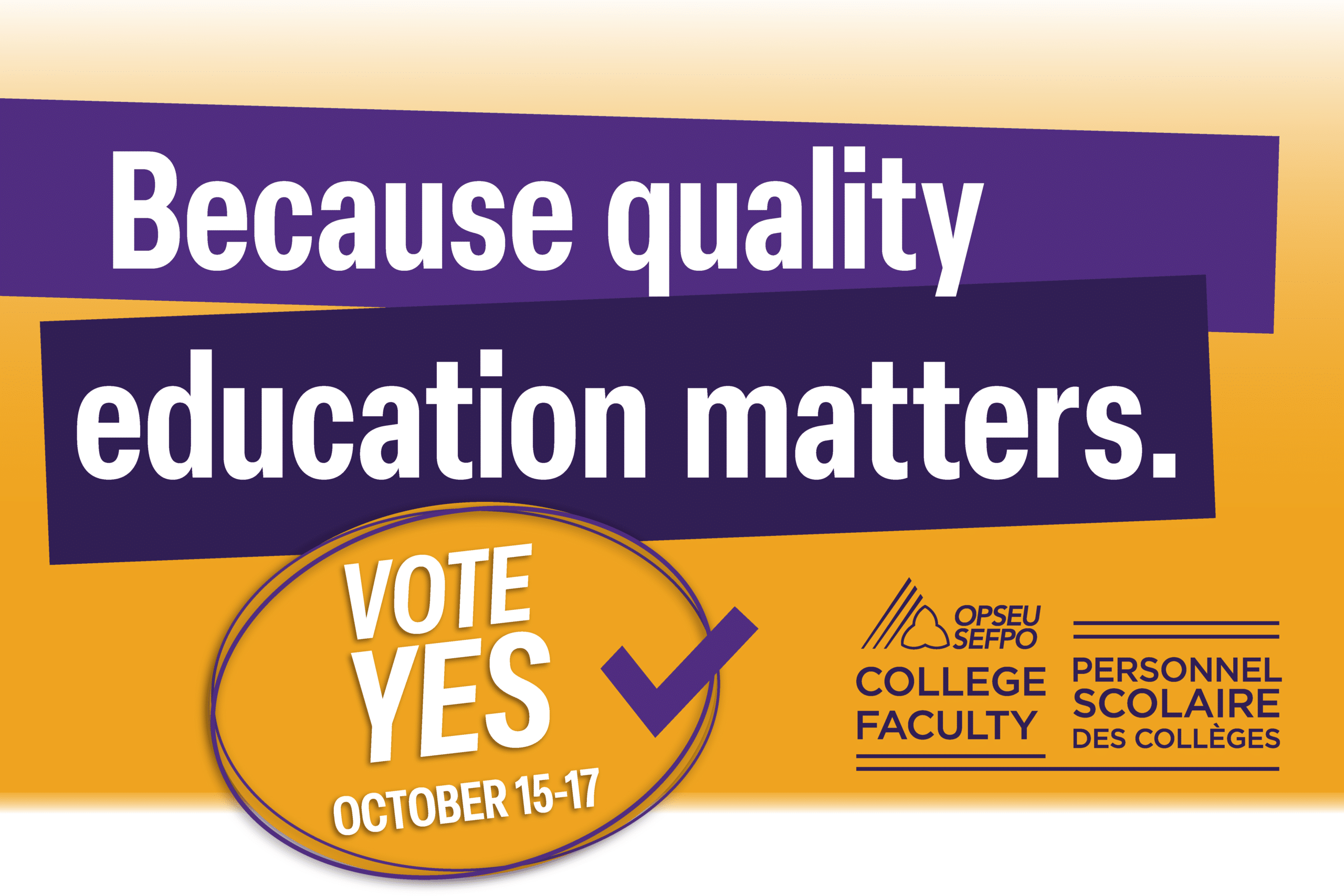 College Faculty strike mandate vote extended until October 18th, 12 p.m. (noon)
