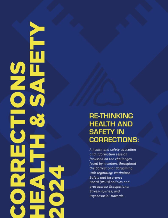 Corrections Health and Safety 2024 – Re-thinking health and safety in Corrections