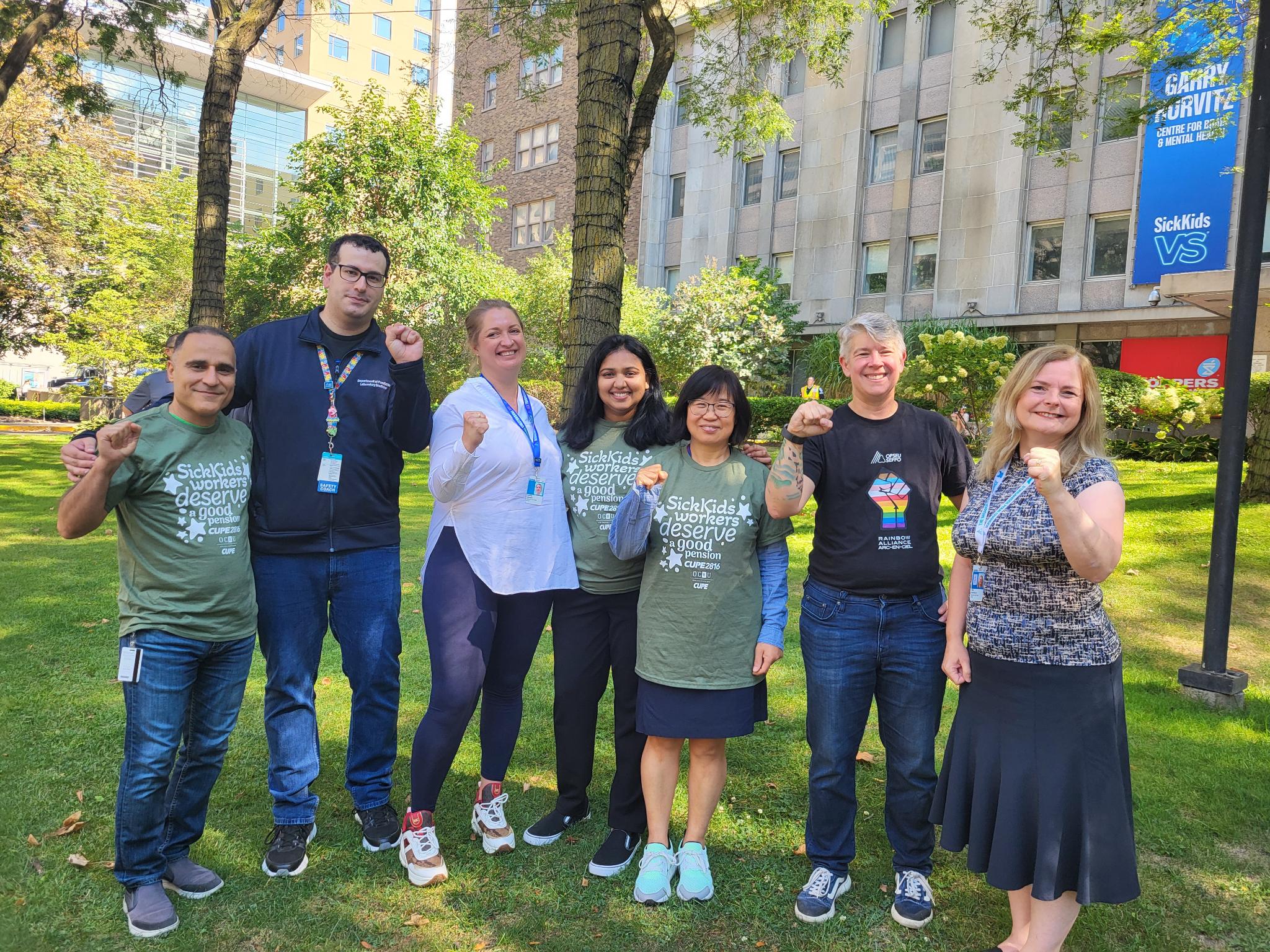 SickKids rally for a better pension plan